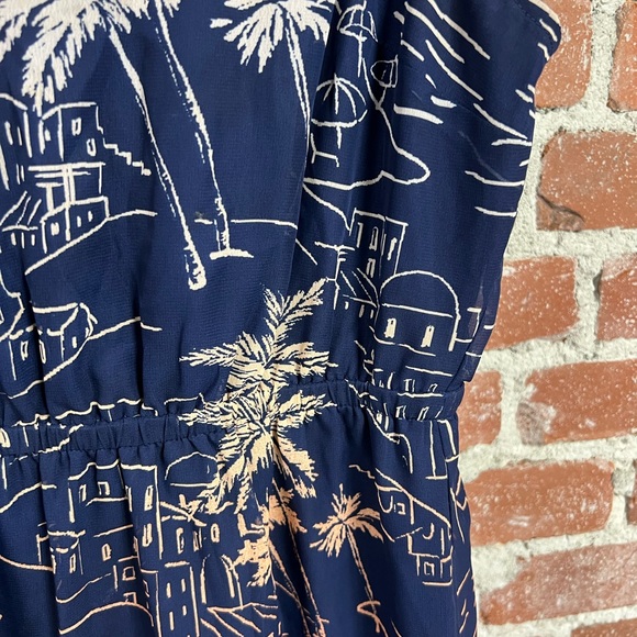 OLD NAVY summer vibes Farris wheel vacation boardwalk printed sun dress - Picture 4 of 8